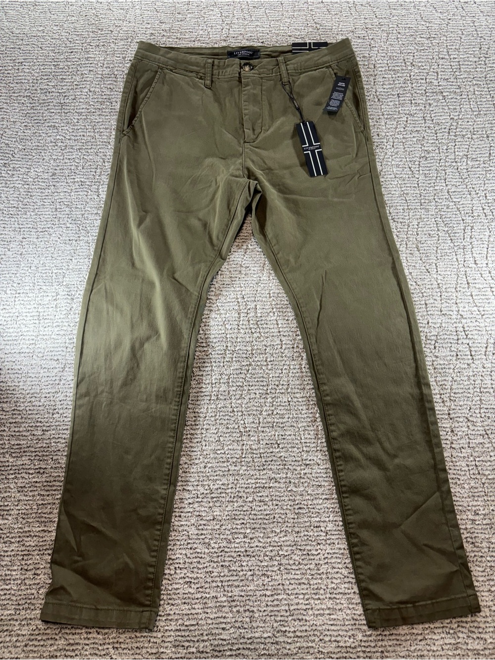 NWT Liverpool Men’s Size 36/34‎ Olive Green The Chino Pant
